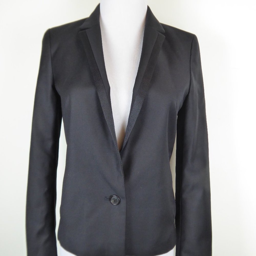 ANN VALERIE HASH FOR CARTIER black BLAZER.34 xs